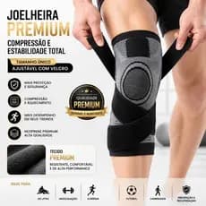 Joelheira Compressão Ajustável Velcro MIG Tensor Alívio Dor Esportes Reabilitação Joelho Universal