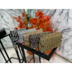 Bolsa Clutch Feminina de Festa Fashion Luxo Pedrinhas Para Ocasiões Especiais Casamento Formatura Eventos Promoção