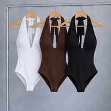 Body Multiformas em Suplex  Feminino com Costa Nua, Amarração e Estilo  Marcante