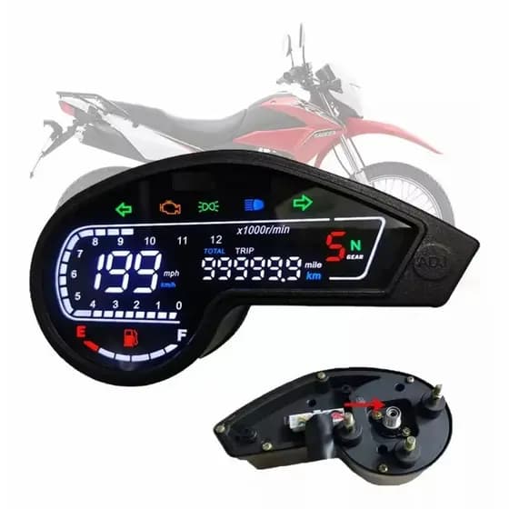 Honda NXR125 NXR150 bros150  MIX 2003-2014 Xr250 Crm250 Baja250 XTZ125 Digital LCD Odômetro painel digital bros 150 2014