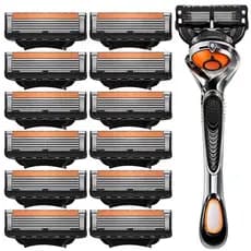 Barbeador Manual Masculino /Lâmina Manual  De 5 Camadas Limpeza Facial /Adequado Para Lâminas De Barbear Fusion 5