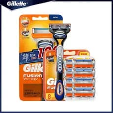 8 pcs Geely FUSION 5 Barbeador Manual Masculino De Segurança Facial Barbear Depilação geral