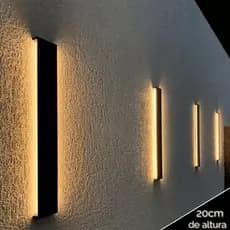 Luminaria 7W Arandela Retangular LED 20cm 3000k Branco Quente Resistente Bivolt Minimalista Astraled