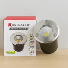 Luminaria de chao Luz Embutido de Solo Chao Piso Jardim 3000K Branco Quente Inox Spot Led Externo