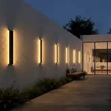 Luminaria Arandela Led Slim Parede Moderna Luz Amarela Indireta 3000k 60cm Qualidade Premium