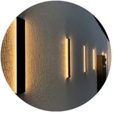 Kit 2/4/6 Arandelas Led Linear 60cm 3000k Luz Quente 24W Luminaria de Parede de Luxo
