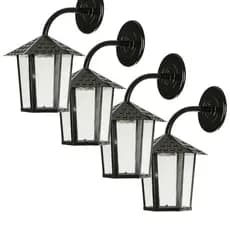 Arandelas Colonial Sextavado Preto Aço Muro Parede Luminaria Pendente Decoracao Vintage Retro