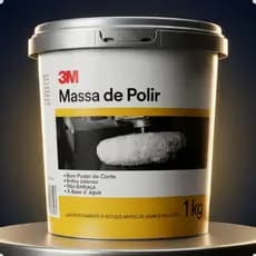 Massa de Polir 3M Nº1 Alto Corte 1kg - Remove Riscos e Marcas de Lixa | Polimento Profissional