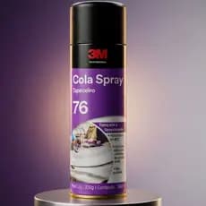 Cola Contato Spray Tapeçaria 3M 76 Profissional 500g - Adesivo de Alta Performance p/ Espuma
