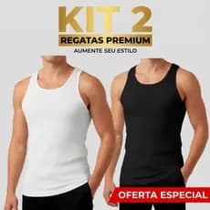 Kit 2 Regatas Masculinas Ribana Premium Academia Uso Diário Conforto Máximo