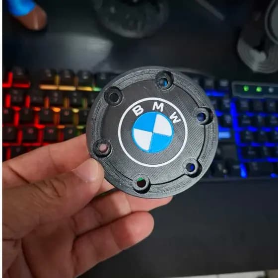 Emblema Central BMW Para Volante Logitech G29 G920 G923 Logo Acessório Simulador