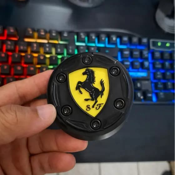 Logo Central Ferrari para Logitech G29 G920 G923 Emblema Volante Simulador