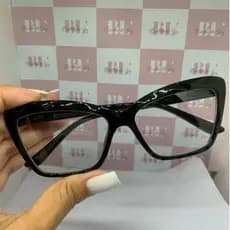 Óculos de Grau Armação Diamante 3D Gatinho Feminino