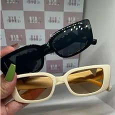 Óculos de Sol Retangular TikTok Feminino Masculino