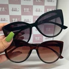 Óculos de Sol Feminino Redondo Gatinho