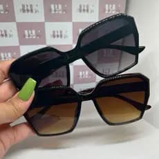 Óculos de Sol Feminino Quadrado Grande Luxo