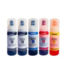 Kit 5 Tintas Para Epson T544 L3150 L3110 L3210 L3250 L5190