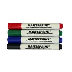 Kit 4 Pincéis Recarregável para Quadro Branco - Masterprint