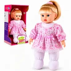 Boneca Loira Hair Soft Corpo de Pano Super Macia - Milk Brinquedos -