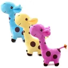 Girafa De Pelúcia Bichinho Animal Girafinha 26cm Antialérgica