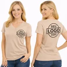 kit 6 t shirts Femininas Personalizadas Ombro a Ombro  blusa Babylook com sua marca estampada dtf