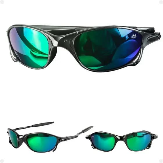 Óculos Sol Praia Azul Lupa Masculino Proteção UV moda casual