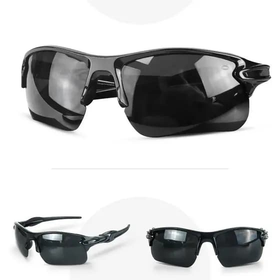 Óculos Masculino Proteção UV Preto Esportivo Ciclismo Sol
