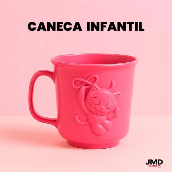 Canecas Festa 310ml Plástico Coloridas Crianças Escola Creche Infantil Cantina