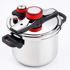 Panela De Pressao De Inox 5 Litros Alto Desempenho Cozimento Uniforme e Maior Economia De Tempo