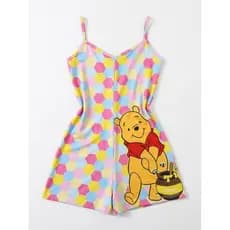 Macaquinho de dormir feminino estampas divertidas