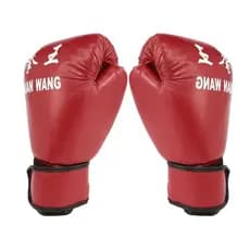 Adulto Vermelho pu Boxe Luvas Karate Muay Thai Boxe Shada Profissional Masculino Feminino Boxe Equipamento eixg