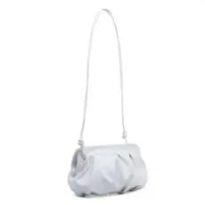 Bolsa Feminina Tiracolo Nuvem Pequena Branca De Alça Casual Moda Blogueira