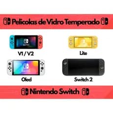 Película Compatível Nintendo Switch e Switch 2 Protetora Tela