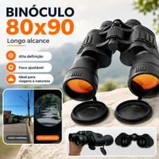Binoculo Longo Alcance Alta Definição Foco Ajustável 80X90 Profissional