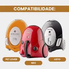 Saco de Aspirador de Pó Listo, Pet Lover e Neo Kit