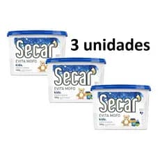 3 uni Anti mofo desumidificador Secar Kids Original 180g Guarda Roupa Closets Armários