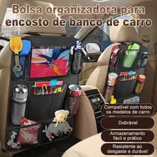 KIT 1/2 Bolsa de Armazenamento de Encosto de Banco de Carro, Impermeável, Universal
