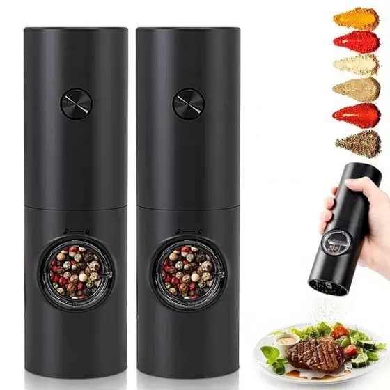 Moedor Elétrico de Temperos Doméstico - Perfeito para Pimenta e Especiarias Diversas