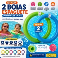 Kit 2 Boias Piscina Infantil Coloridas Flutuador Seguro Praia e Piscina