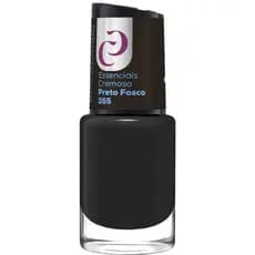 Esmalte Cora O Melhor 10ml Essenciais Cremoso Preto Fosco nº355