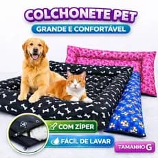Cama Colchonete para pet Cachorro Gato Grande 93 x 70 cm