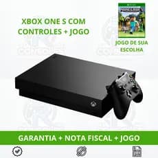 Video Game Xbox One X Console XBOX + Controles + Jogo - Garantia - 1TB