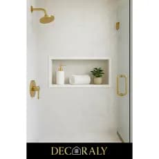Nicho Prateleira Porcelanato Calacata Premium 60x30 Embutido Banheiro Box Porta Shampoo