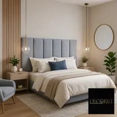 Cabeceira Cama Box Estofada Modular Peças Adesivo 45X20 Cada - Envio Imediato