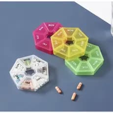 Organizador Semanal de Comprimidos em Formato Hexagonal