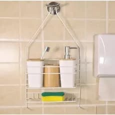 Suporte Organizador Branco – Praticidade e Estilo para seu Banheiro ou Cozinha