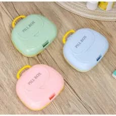 Mini Porta Comprimidos com 7 Divisórias – Estojo Portátil para Vitaminas e Remédios