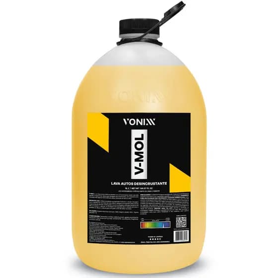 Vonixx V-Mol Shampoo Automotivo 5L Alta Lubrificação Brilho Duradouro Limpeza Segura e Eficiente