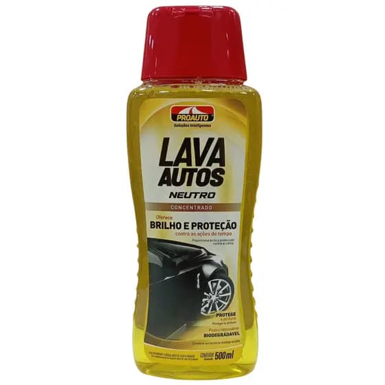 Lava Autos Neutro Proauto 500ml – Limpeza Suave, pH Neutro e Proteção para Pintura Automotiva