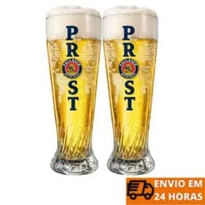 2 Copos Alto Paulaner Para Cerveja e Chopp 500ml Importado Alemanha